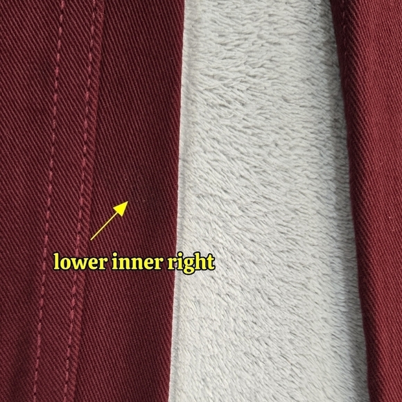 Hudson LouLou Tuxedo Stripe Burgundy Pink Skinny Jeans Cropped Low Rise - Picture 11 of 11